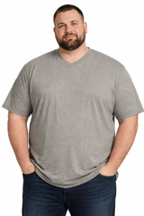 KAM JEANS BRAND BIG MAN V-NECK TEE 3XL-8XL