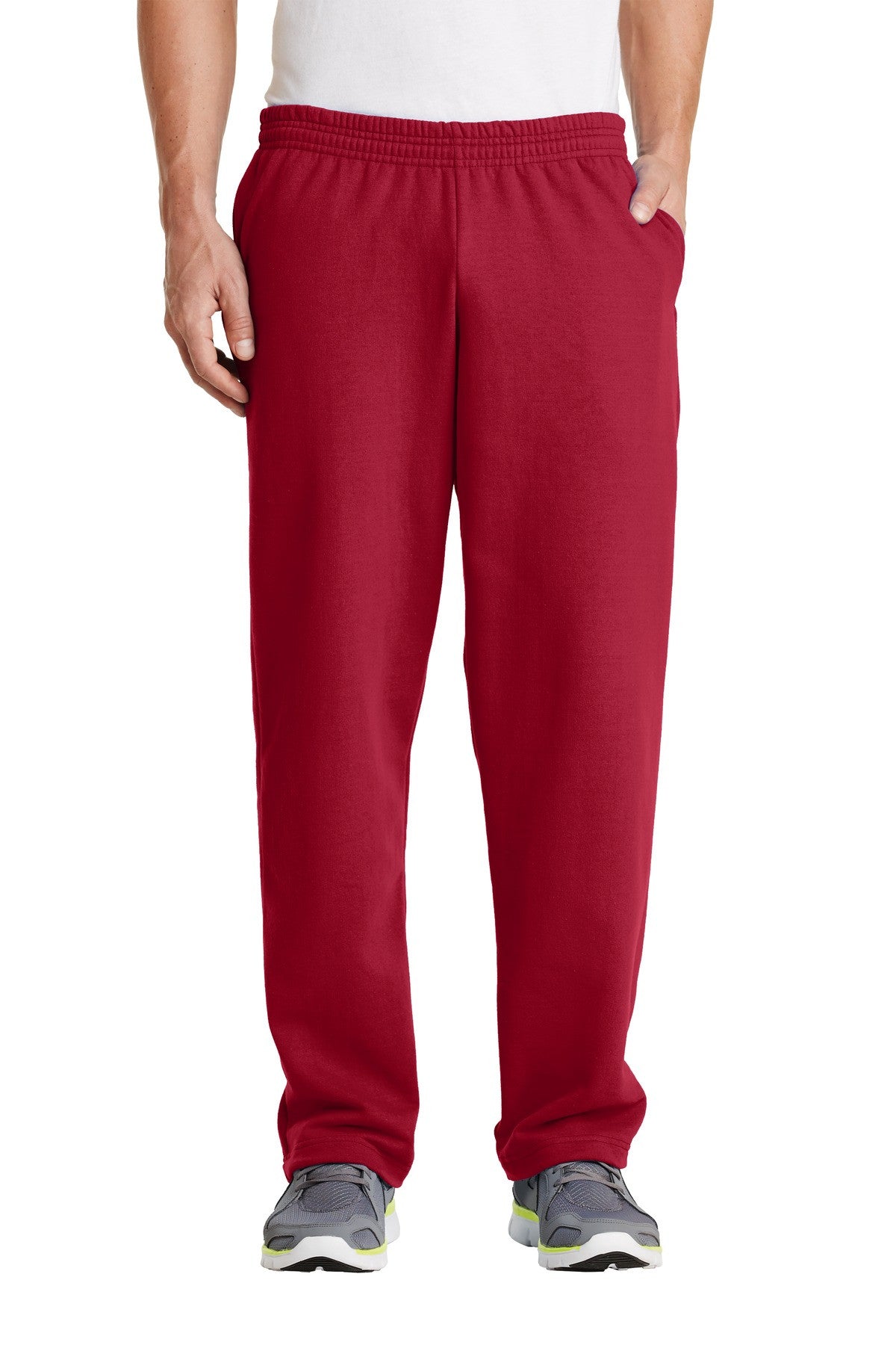 Port & Company Classic Open Bottom Sweatpants With Pockets MD-4XL