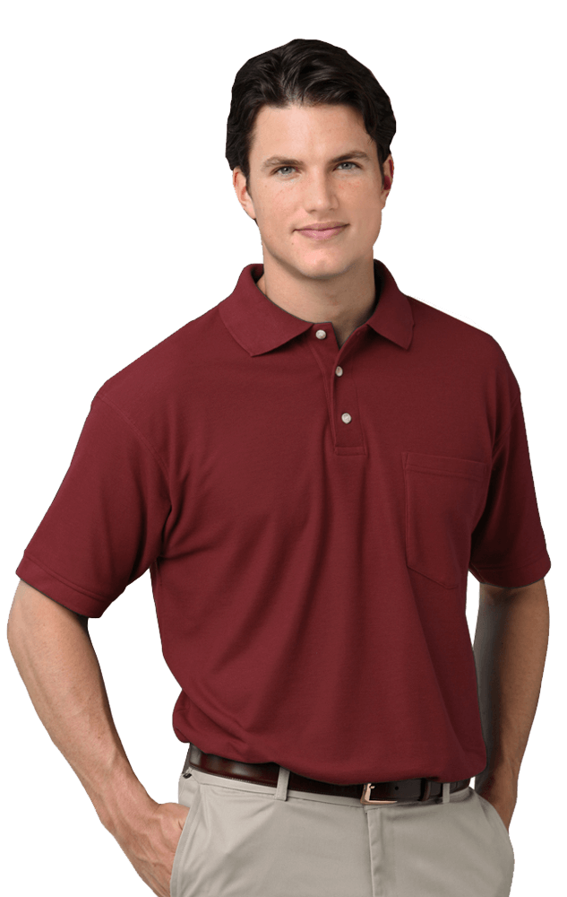 Blue Generation Men's 60/40 Teflon Pique Polo Shirt With Pocket MD-6XL