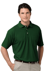 Blue Generation Men's 60/40 Teflon Pique Polo Shirt With Pocket MD-6XL