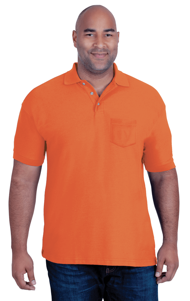 Blue Generation Men's 60/40 Teflon Pique Polo Shirt With Pocket MD-6XL