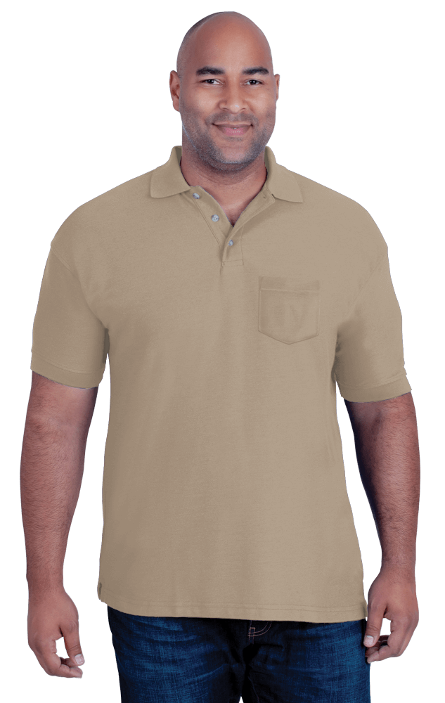 Blue Generation Men's 60/40 Teflon Pique Polo Shirt With Pocket MD-6XL
