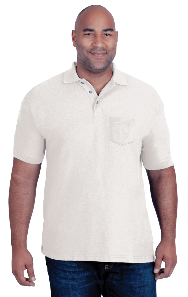 Blue Generation Men's 60/40 Teflon Pique Polo Shirt With Pocket MD-6XL