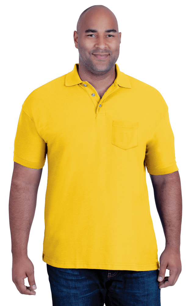 Blue Generation Men's 60/40 Teflon Pique Polo Shirt With Pocket MD-6XL