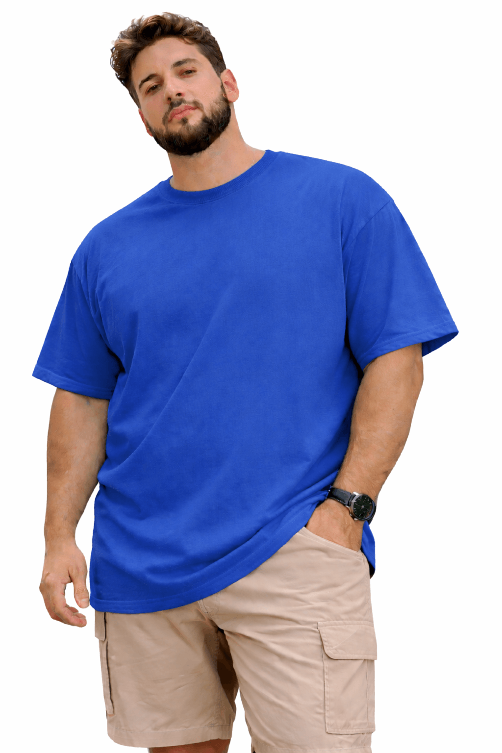 GREYSTONE Big Tall Man Cotton SHORT SLEEVE TEE SHIRT 4XL-14XL