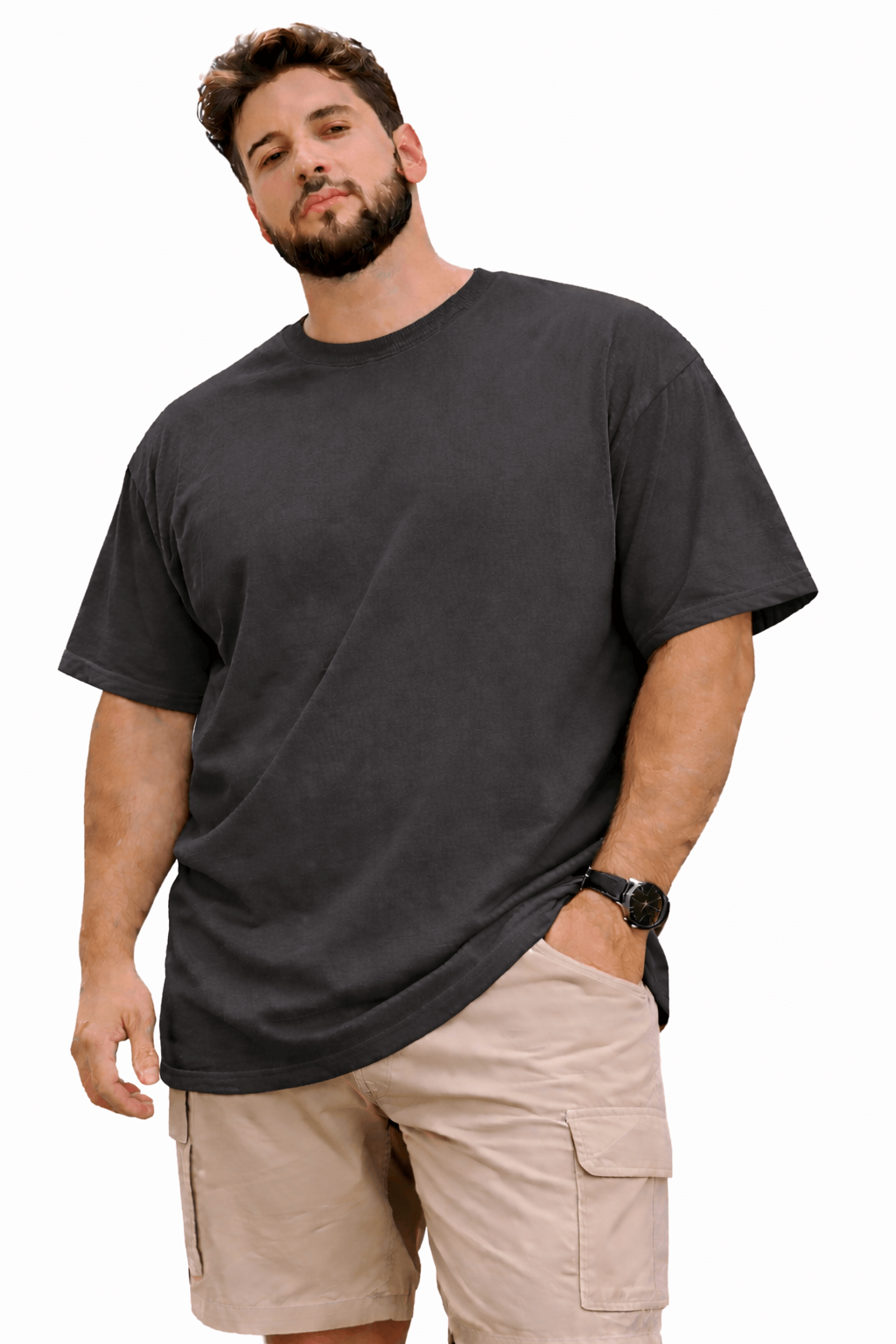 GREYSTONE Big Tall Man Cotton SHORT SLEEVE TEE SHIRT 4XL-14XL