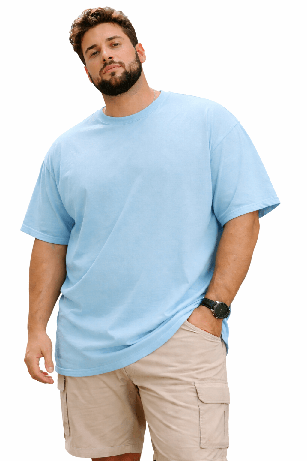 GREYSTONE Big Tall Man Cotton SHORT SLEEVE TEE SHIRT 4XL-14XL