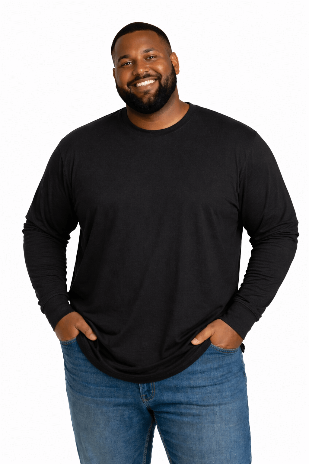 GREYSTONE Big Tall Man Cotton LONG SLEEVE Tee Shirt 5XL-10XL