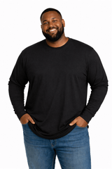 GREYSTONE Big Tall Man Cotton LONG SLEEVE Tee Shirt 5XL-10XL