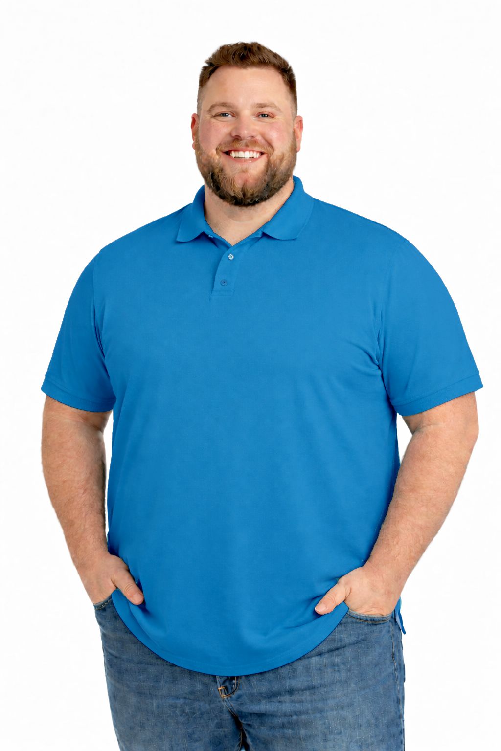 GREYSTONE 60/40 Big Tall Man PIQUE POLO SHIRT 4XL-14XL