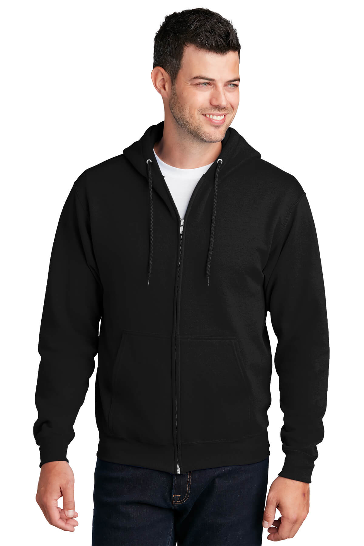 Port & Company Core Fleece Full-Zip Hooded Sweatshirt MD-6XL