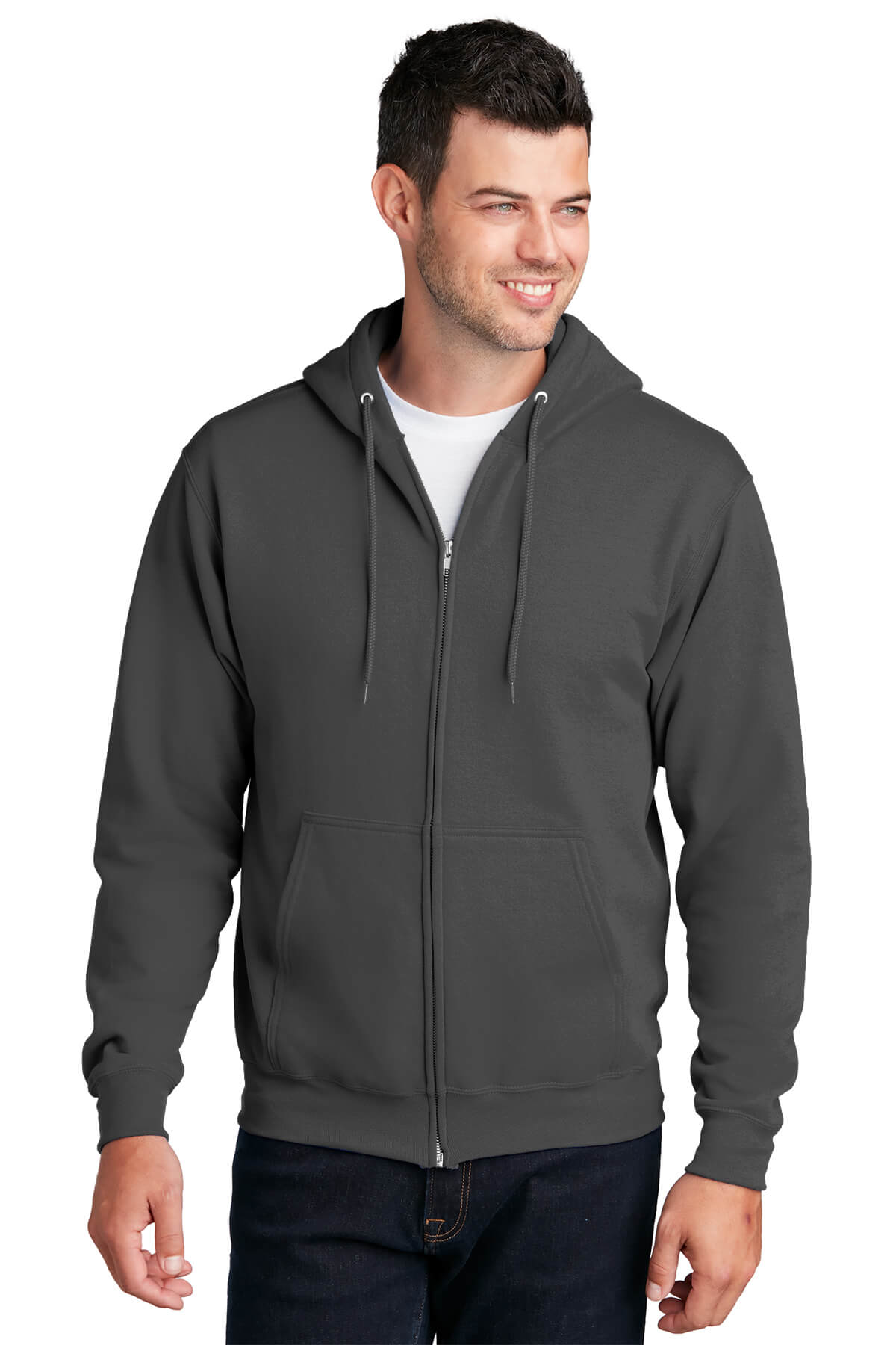 Port & Company Core Fleece Full-Zip Hooded Sweatshirt MD-6XL