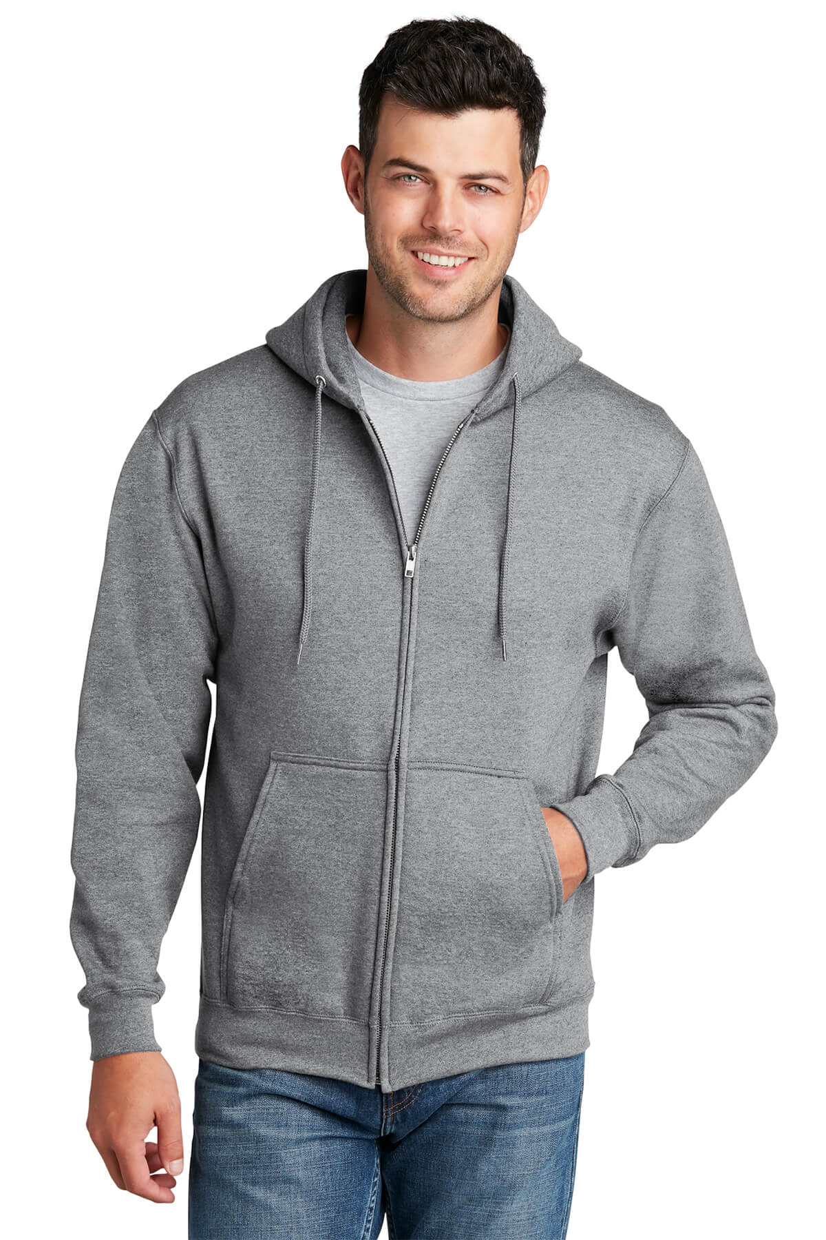 Port & Company Core Fleece Full-Zip Hooded Sweatshirt MD-6XL