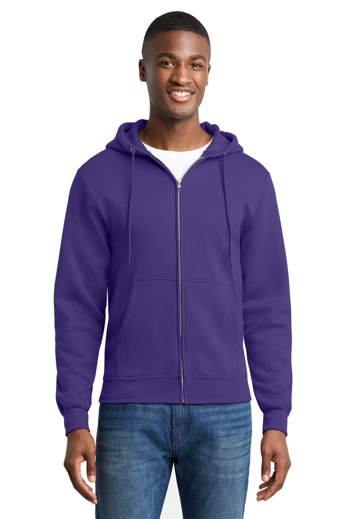 Port & Company Core Fleece Full-Zip Hooded Sweatshirt MD-6XL