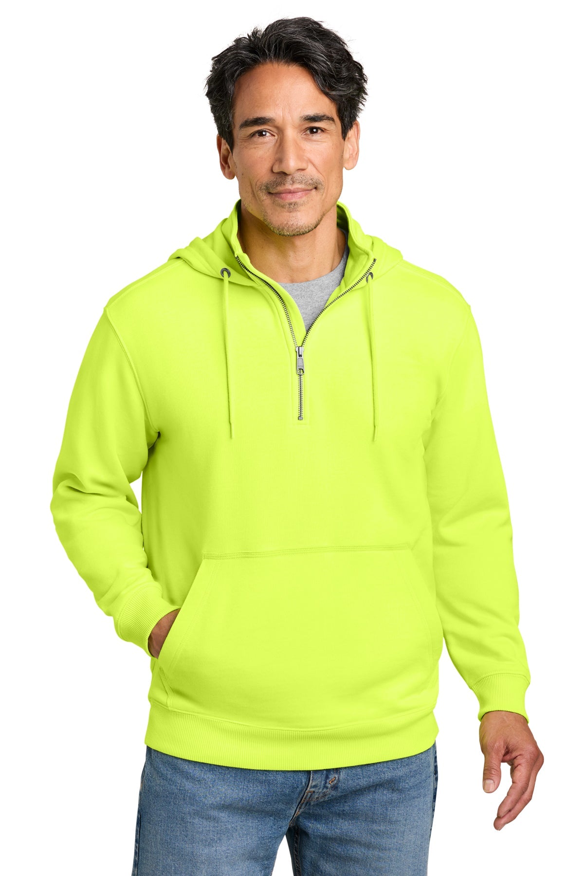 CornerStone Tough Fleece 1/4-Zip Hoodie SM-6XL