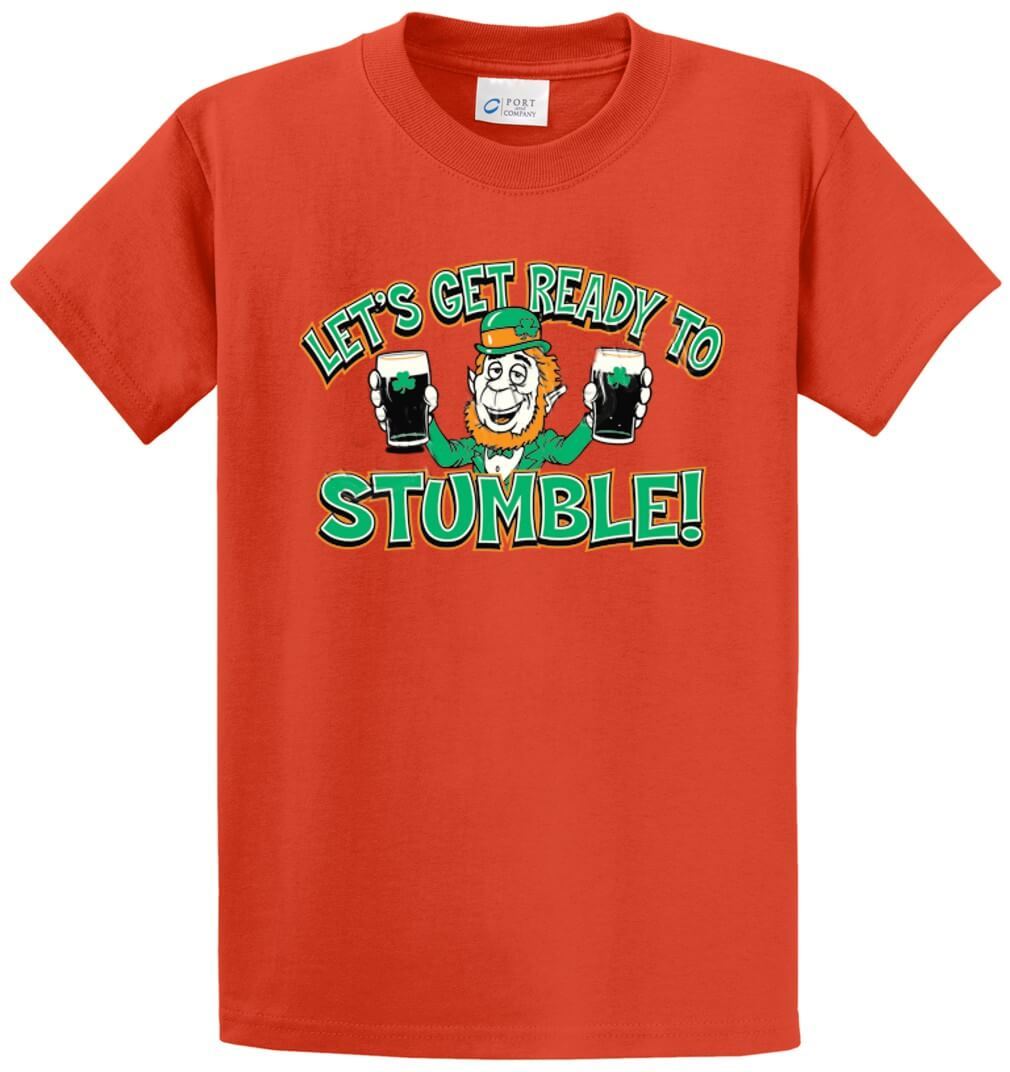 Lets Get Ready To Stumble Printed Tee Shirt