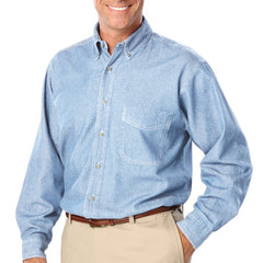 Blue Generation Men's Long Sleeve Denim Shirt SM-8XL and LT-3XT