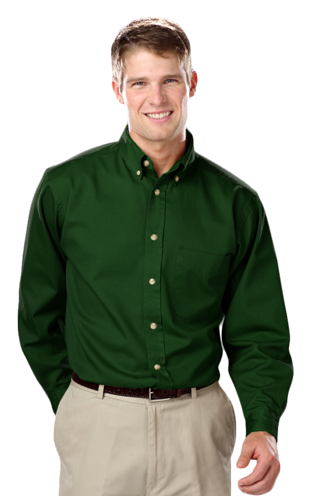 Blue Generation Men's TALL Long Sleeve Cotton Twill Shirt LT-3XT