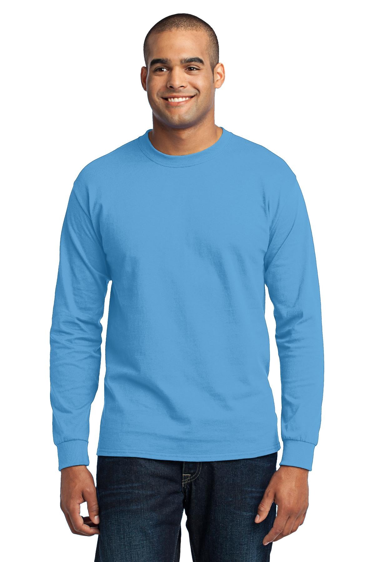 Port & Company 50/50 Poly/Cotton Long Sleeve Tee 2XL-6XL and LT-4XT