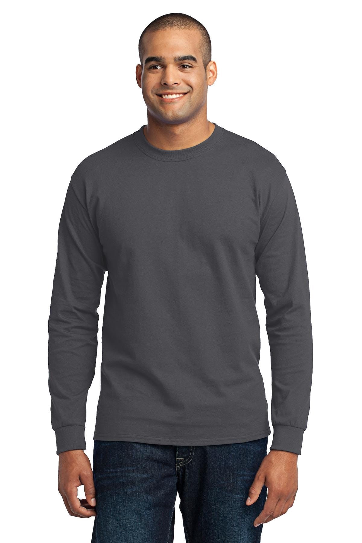 Port & Company 50/50 Poly/Cotton Long Sleeve Tee 2XL-6XL and LT-4XT