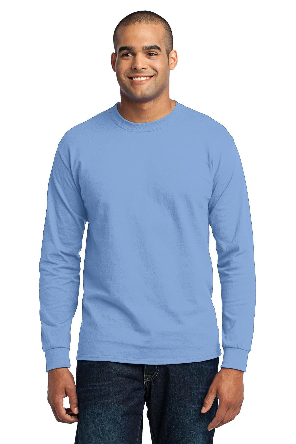 Port & Company 50/50 Poly/Cotton Long Sleeve Tee 2XL-6XL and LT-4XT