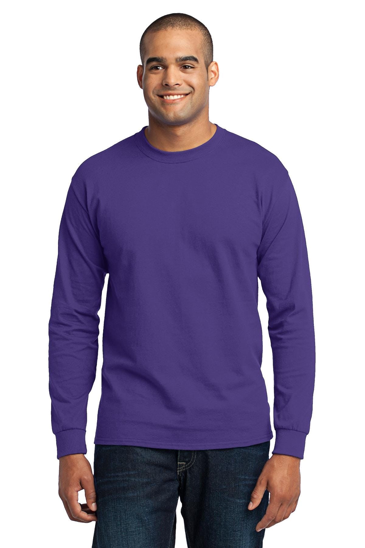 Port & Company 50/50 Poly/Cotton Long Sleeve Tee 2XL-6XL and LT-4XT