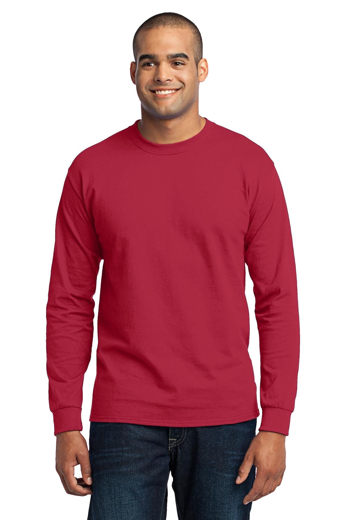 Port & Company 50/50 Poly/Cotton Long Sleeve Tee 2XL-6XL and LT-4XT
