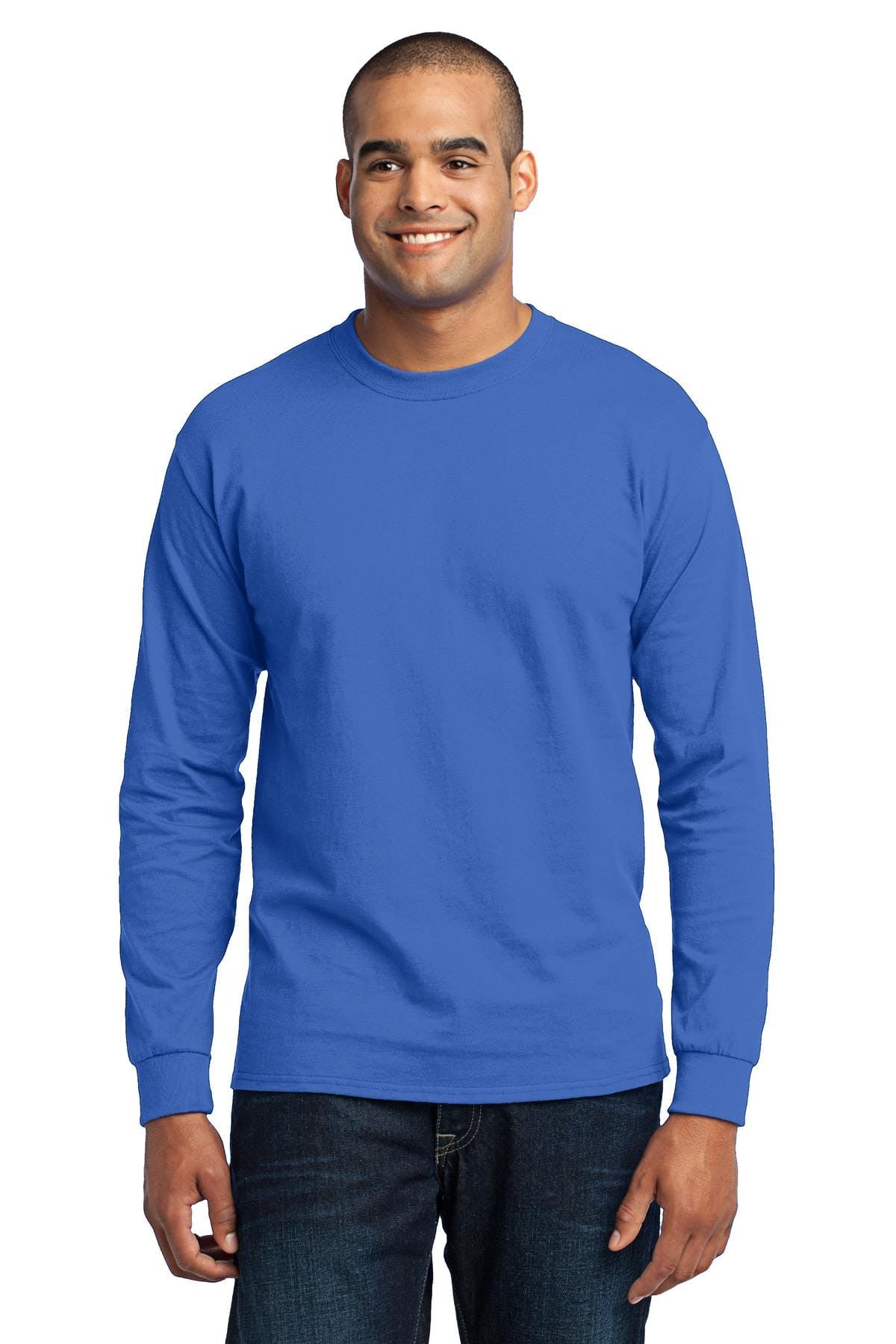 Port & Company 50/50 Poly/Cotton Long Sleeve Tee 2XL-6XL and LT-4XT