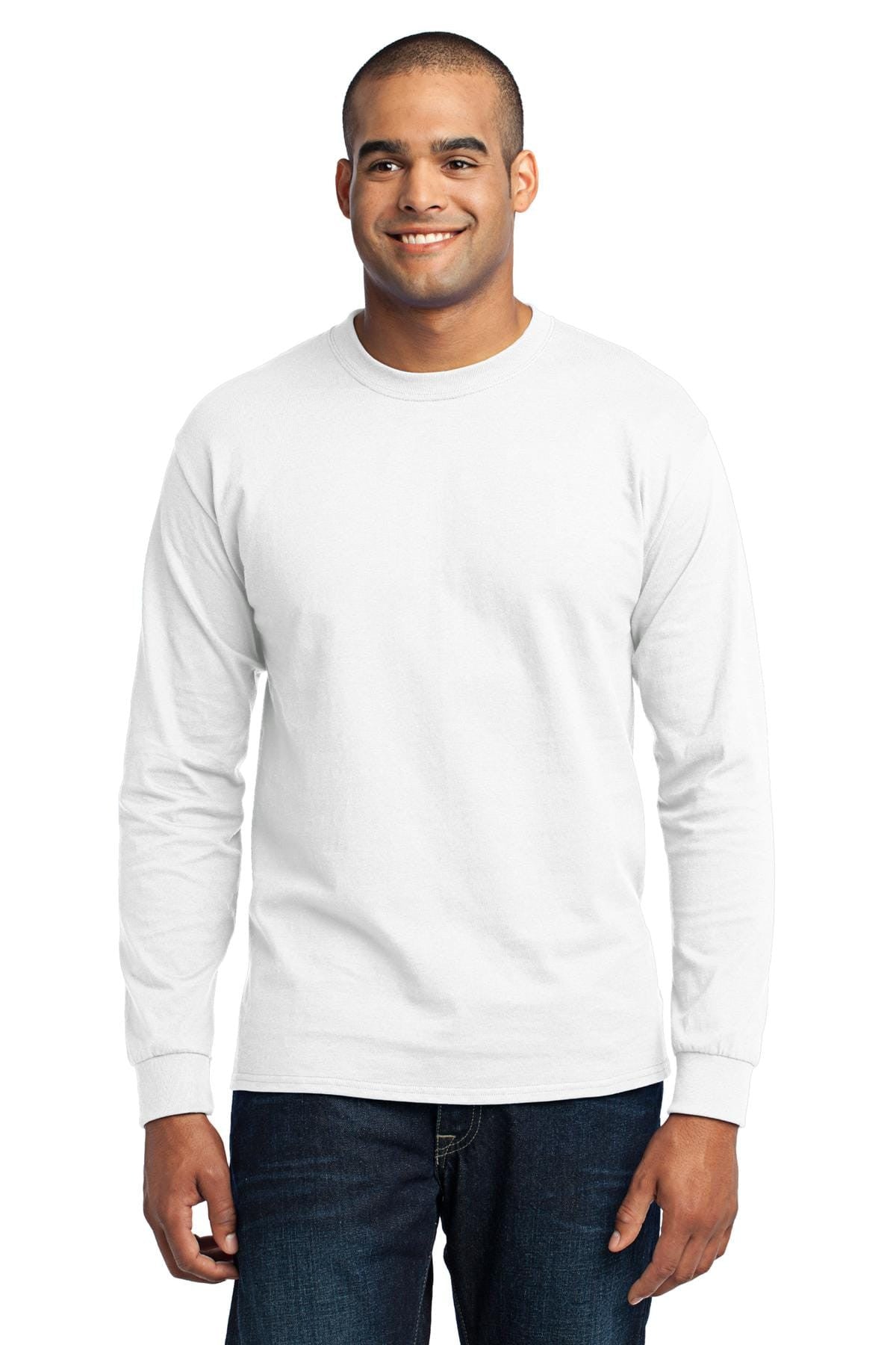 Port & Company 50/50 Poly/Cotton Long Sleeve Tee 2XL-6XL and LT-4XT
