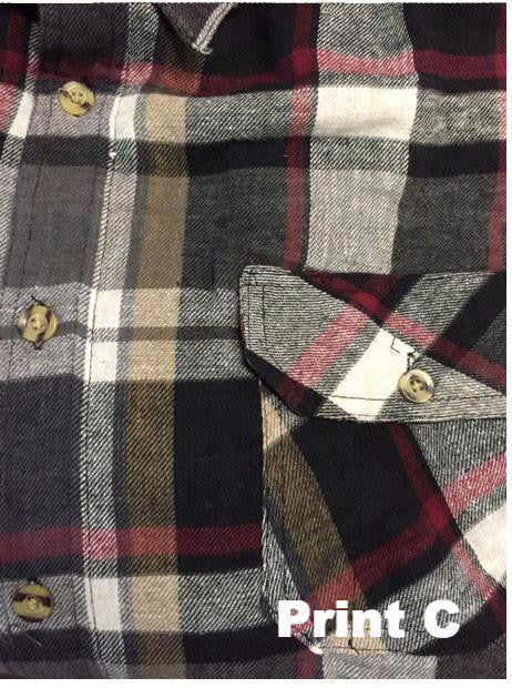 Falcon Bay Men's Long Sleeve Lined Flannel Plaid Shirt - NOW 20% OFF LISTED PRICE!
