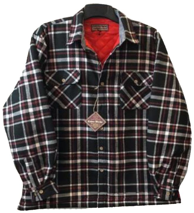 Falcon Bay Men's Long Sleeve Quilt Lined Flannel Plaid Shirt - NOW 20% OFF LISTED PRICE!