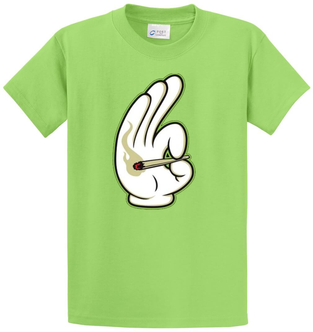 Hand With Joint Printed Tee Shirt