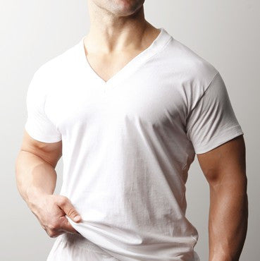 Players Big Men's White Vneck Tee Shirt (2Pk) - NOW 25% OFF LISTED PRICE!