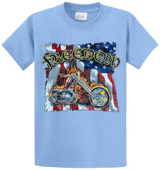 Freedom Flag Biker Printed Tee Shirt