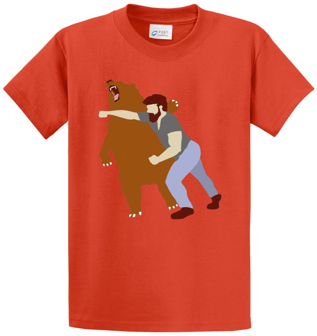 Bear Fighter Printed Tee Shirt
