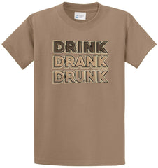 Drink Drank Drunk Printed Tee Shirt