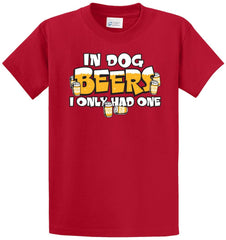 In Dog Beers Printed Tee Shirt
